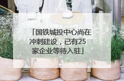 国铁城投中心尚在冲刺建设，已有25家企业等待入驻