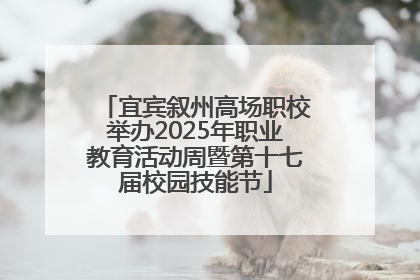 宜宾叙州高场职校举办2025年职业教育活动周暨第十七届校园技能节