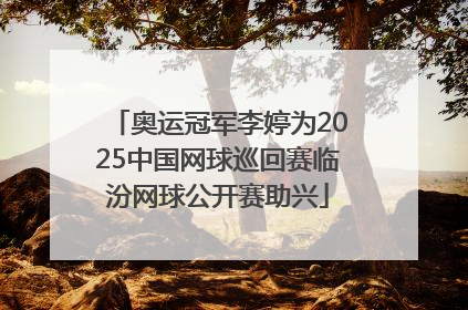 奥运冠军李婷为2025中国网球巡回赛临汾网球公开赛助兴