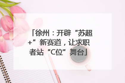 徐州：开辟“苏超+”新赛道，让求职者站“C位”舞台