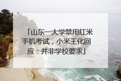 山东一大学禁用红米手机考试，小米王化回应：并非学校要求