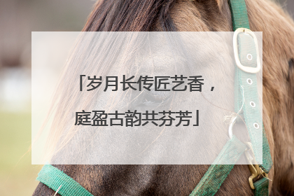 岁月长传匠艺香，庭盈古韵共芬芳