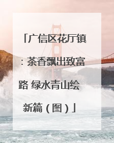 广信区花厅镇：茶香飘出致富路 绿水青山绘新篇（图）