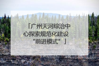 广州天河综治中心探索规范化建设“前进模式”