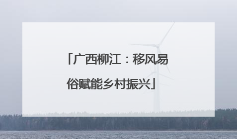 广西柳江：移风易俗赋能乡村振兴