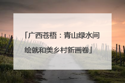广西苍梧：青山绿水间绘就和美乡村新画卷
