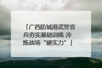 广西防城港武警官兵夯实基础训练 淬炼战场“硬实力”