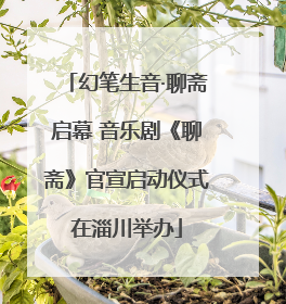 幻笔生音·聊斋启幕 音乐剧《聊斋》官宣启动仪式在淄川举办