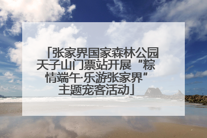 张家界国家森林公园天子山门票站开展“粽情端午·乐游张家界”主题宠客活动