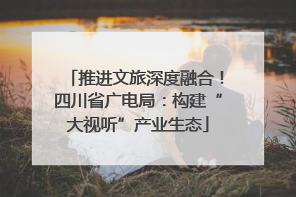 推进文旅深度融合！四川省广电局：构建“大视听”产业生态