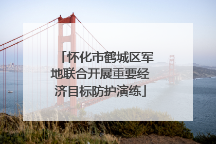 怀化市鹤城区军地联合开展重要经济目标防护演练