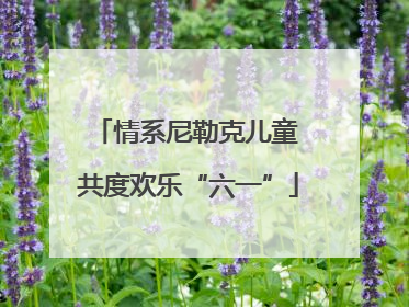 情系尼勒克儿童 共度欢乐“六一”