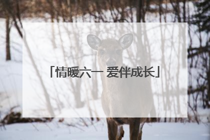 情暖六一 爱伴成长