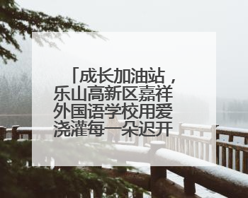 成长加油站，乐山高新区嘉祥外国语学校用爱浇灌每一朵迟开的花