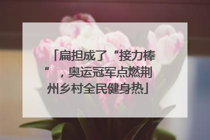 扁担成了“接力棒”，奥运冠军点燃荆州乡村全民健身热