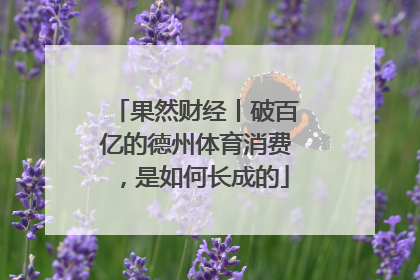 果然财经丨破百亿的德州体育消费，是如何长成的
