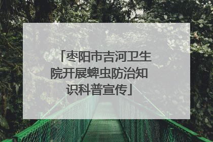 枣阳市吉河卫生院开展蜱虫防治知识科普宣传