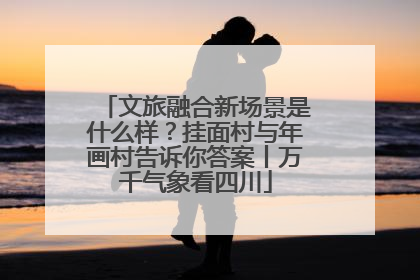 文旅融合新场景是什么样？挂面村与年画村告诉你答案丨万千气象看四川