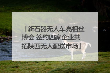 新石器无人车亮相丝博会 签约四家企业共拓陕西无人配送市场