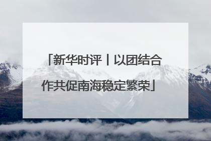 新华时评丨以团结合作共促南海稳定繁荣