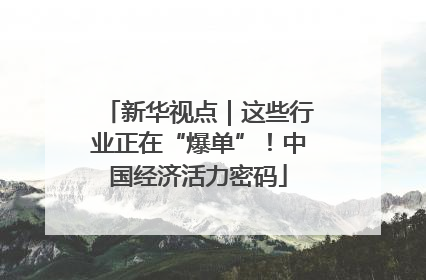 新华视点｜这些行业正在“爆单”！中国经济活力密码