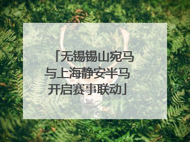 无锡锡山宛马与上海静安半马开启赛事联动
