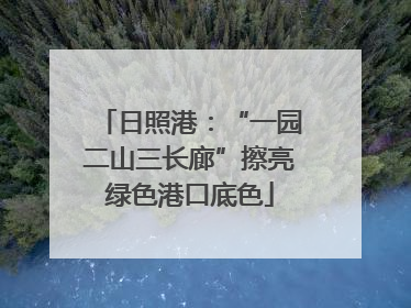 日照港：“一园二山三长廊”擦亮绿色港口底色