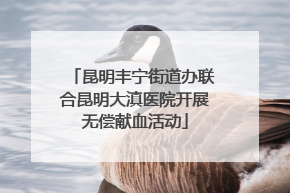 昆明丰宁街道办联合昆明大滇医院开展无偿献血活动