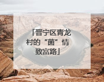 晋宁区青龙村的“菌”情致富路