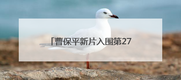 曹保平新片入围第27届上海国际电影节主竞赛单元，全名单揭晓