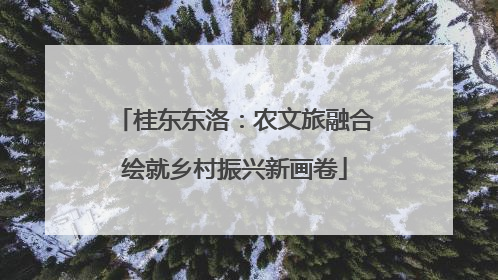 桂东东洛：农文旅融合绘就乡村振兴新画卷
