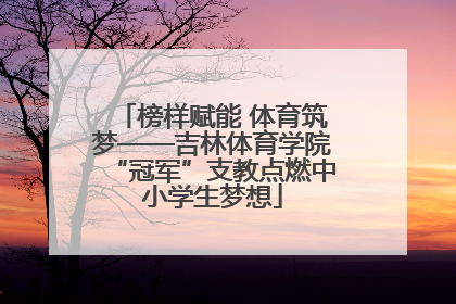 榜样赋能 体育筑梦——吉林体育学院“冠军”支教点燃中小学生梦想