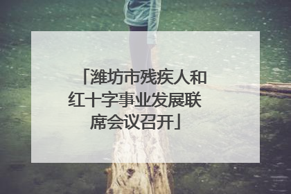 潍坊市残疾人和红十字事业发展联席会议召开