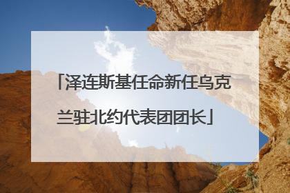 泽连斯基任命新任乌克兰驻北约代表团团长