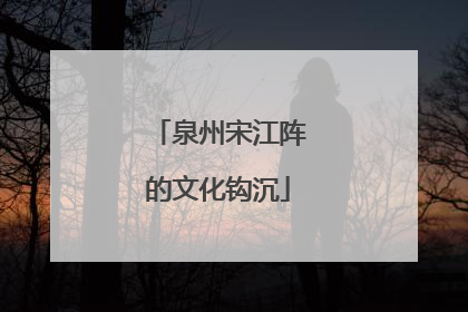 泉州宋江阵的文化钩沉