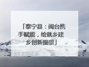 泰宁县：闽台携手赋能，绘就乡建乡创新图景