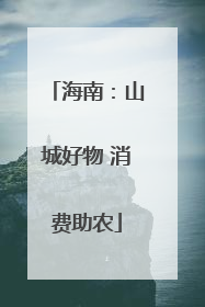 海南：山城好物 消费助农