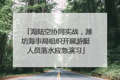 海陆空协同实战，潍坊海事局组织开展游艇人员落水应急演习