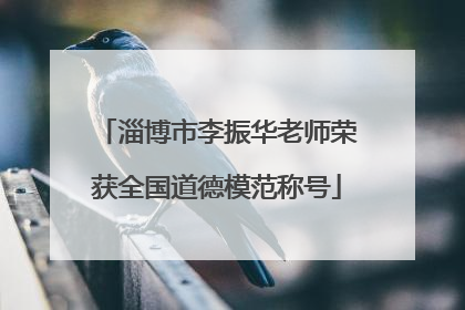 淄博市李振华老师荣获全国道德模范称号