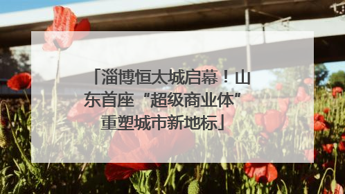 淄博恒太城启幕！山东首座“超级商业体”重塑城市新地标