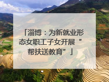 淄博：为新就业形态女职工子女开展“帮扶送教育”