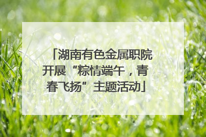 湖南有色金属职院开展“粽情端午，青春飞扬”主题活动