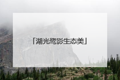湖光鹭影生态美