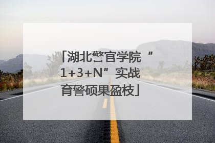 湖北警官学院“1+3+N”实战育警硕果盈枝