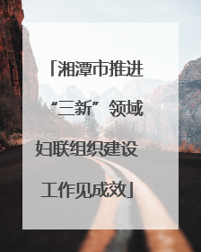 湘潭市推进“三新”领域妇联组织建设工作见成效
