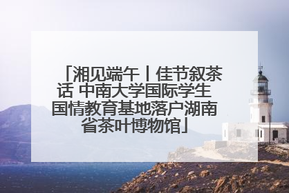 湘见端午丨佳节叙茶话 中南大学国际学生国情教育基地落户湖南省茶叶博物馆