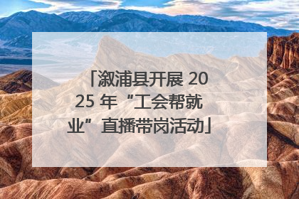 溆浦县开展 2025 年“工会帮就业”直播带岗活动