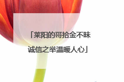 莱阳的哥拾金不昧 诚信之举温暖人心