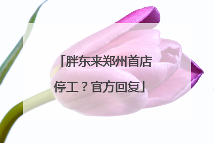 胖东来郑州首店停工？官方回复