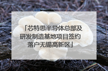 芯特思半导体总部及研发制造基地项目签约落户无锡高新区